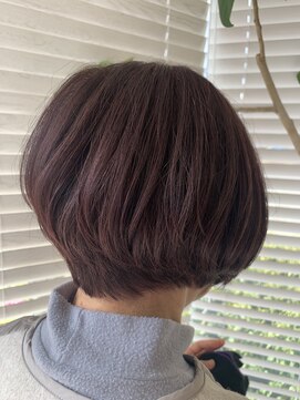 アース 三田南ウッディタウン店(HAIR&MAKE EARTH) 大人可愛い小顔ショートボブ前下がりショート