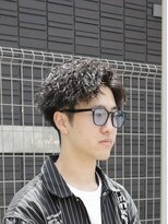 ガオプロデュースバイレボ(gao produced by revo)&nbsp;ツイストスパイラル/メンズショート/波巻きパーマ/刈り上げ