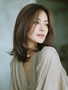 アルトリスト(Altruist Aging×HAIR&SPA) ★ダークアッシュ大人ガーリーボブ着物ミディアムレイヤーカット