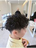 大分シャドウパーマメンズマッシュ波巻きパーマツイストパーマ