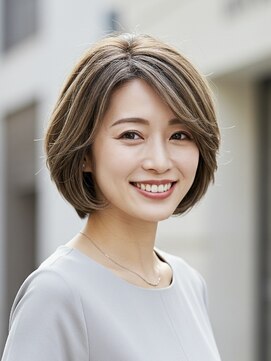 レヴィア(REVIA) 白髪ぼかしハイライトブリーチミルクティーベージュ