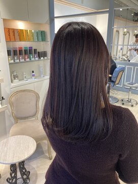 シェノン 赤羽店(CHAINON) ワインレッド艶カラーでトーンダウン赤羽美容院おすすめ