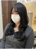ロングレイヤー ダークカラー 似合わせカット【momoka】