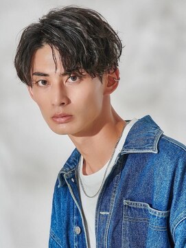 MEN'S HAIR BLEACHi 岐阜柳津店【メンズ ヘア ブリーチ】【4月29日オープン（予定）】 【BLEACHi】ニュアンスセンターパート【numberA.×BLEACHi】