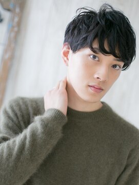 メンズヘア ビーセカンド 草加店(MENS HAIR B-2) 20代30代爽やかダウンパーマ重め黒髪スマートマッシュa草加