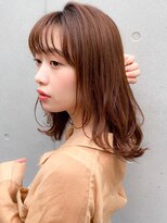 トゥーナ 表参道(tona) ミディアムレイヤー、外ハネボブ、グレージュ、脱白髪染め☆