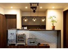 大橋理容の雰囲気（ウイルス拡大防止対策として、各種消毒を徹底しています。）