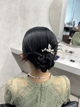 ノアル 大宮店(NOAHL) カチモリ/ミディアム/ヘアセット/結婚式/参列