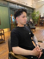 剪 ピンパーマ