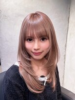 ミミ 池袋 要町(mimi) 【mimi】ベージュ×レイヤーカット
