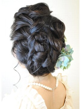 ブリエ(briller) ブリエ☆結婚式スタイル☆アシンメトリー編み込みアップ
