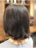 クシュっとラフに♪かんたんセットのミディアムパーマ