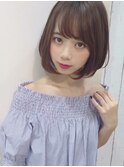 ふんわりボブ大人可愛い前髪小顔カット20代30代40代/BEEST保坂