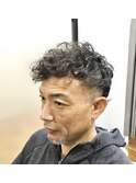 ベリーショート×スパイラルパーマ