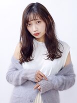 オーブ ヘアー グロー 橋本店(AUBE HAIR grawe)&nbsp;【AUBE HAIR】ダークブラウン×フリンジウェーブ