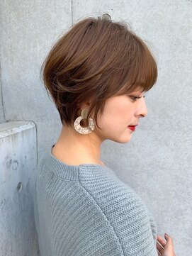 レーヴバイロンド 仙台(Reve by Lond) ☆顔まわりが可愛いくびれショート☆ショコラベージュ