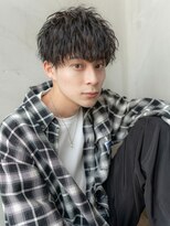 メゾンバイハバナ(maison by HAVANA)&nbsp;メンズビジネスツーブロックアップバング束感ショートマッシュ