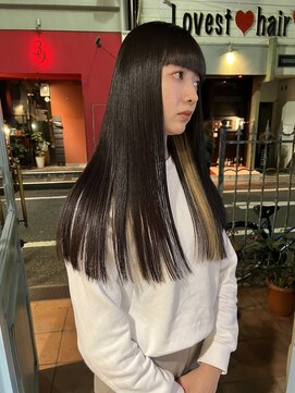 ロチカバイドールヘアー 心斎橋(Rotika by Doll hair) 南式酸性ストレート×ぷつっとカット