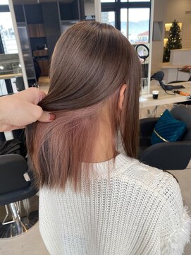 リア 近鉄八尾店(Lia) インナーカラー/ピンクベージュ/暖色カラー