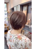 ショートボブ♪ ベージュ系カラー