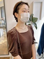 ヘアーアイスカルテット(HAIR ICI QUARTET)&nbsp;結婚式　二次会　ヘアセット　ゆるふわ編み込み　シニヨン