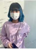レイヤーボブ×アクアブルー
