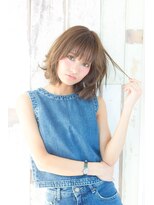 ライズ バイ レボ(RISE by REVO) 大人かわいい/レイヤーロング/グレーベージュ/前髪パーマ/我孫子