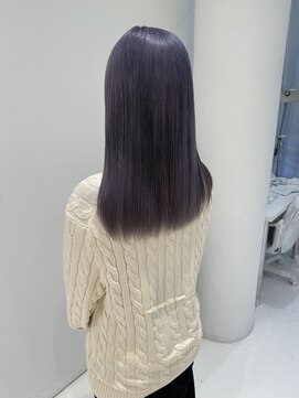 ハイブ 金沢(Hive) ハイトーンケアブリーチブルーラベンダー美肌カラーツヤカラー