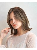 大人ミディアムボブ『上品な顔まわり×くびれボブ』