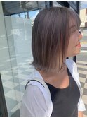 ラベンダーグレージュ/透明感/髪質改善カラー