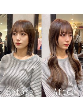 エクステ専門店あるじゃんすー 宇都宮店 チョコレートベージュ#シールエクステ#小顔#ヨシンモリ#宇都宮