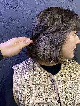 プライズ アイリス 池袋東口店(prize Iris) アンブレラカラーカーキグレージュ池袋韓国ヘア