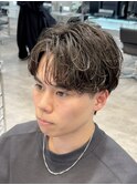 渋谷バレない学生緩めシャドウパーマ社会人フェザーパーマ