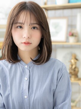 カバーヘア ブリス 大宮西口(COVER HAIR bliss) シースルーバングインナーカラー小顔ロブTb10大宮20代30代40代