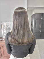 ヘアー アイス 御器所本店(HAIR ICI)&nbsp;20代30代40代ストレートブリーチなし透明感カラーオリーブ