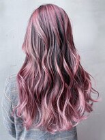 アルバム 銀座(ALBUM GINZA)&nbsp;美髪ロングおくれ毛チェリーブラウンブリーチ_ba426562