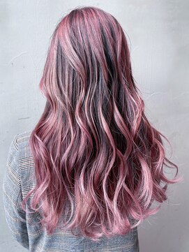 アルバム 銀座(ALBUM GINZA) 美髪ロングおくれ毛チェリーブラウンブリーチ_ba426562