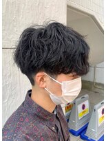 ジーニー 新百合ヶ丘(Genie)&nbsp;フェザーパーマサーフカール刈り上げセンターパート