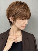 大人ショートヘア/ハイライトカラー/イルミナカラー[堺]