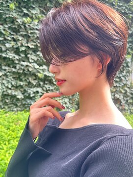 アグ ヘアー ネスト 茨木店(Agu hair nest) 30代40代50代かけショート前髪なしハンサムショートカット