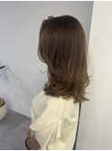 ブリーチなしハイトーンベージュ