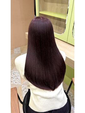 イオエ 西梅田(ioe) ブリーチなしカラー／髪質改善/ミルクティーベージュ/小顔へア