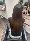 髪質改善トリートメント　酸性ストレート　ケアカラー