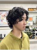 ウルフパーマ/くるくるパーマ/ショートパーマ/メンズパーマ