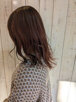 エスポワール 北習志野店(ESPOIR)&nbsp;ナチュラルセミロング×ピンクブラウン