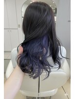 カノイ 銀座中央通り(KANOI)&nbsp;【骨格×顔タイプ】で似合わせるラベンダーインナーカラー