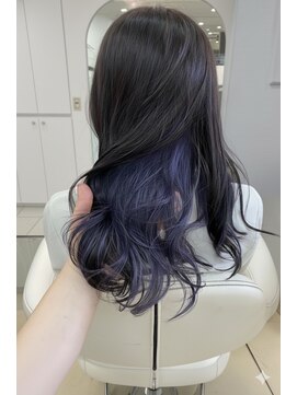 カノイ 銀座中央通り(KANOI) 【骨格×顔タイプ】で似合わせるラベンダーインナーカラー