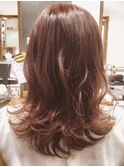 大人ナチュラル×ふんわりレイヤー セミロング