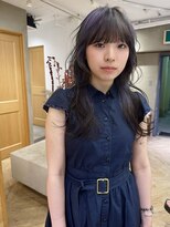 ローレン(LOREN)&nbsp;着物ヘア/ダークアッシュ/ミディアムレイヤーカット/名古屋名駅