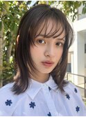 ミルクブラウン/ボブ/オリーブベージュ/ブリーチなし/原宿